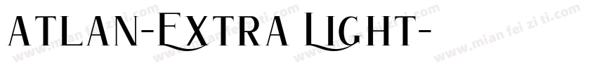 atlan-Extra Light字体转换